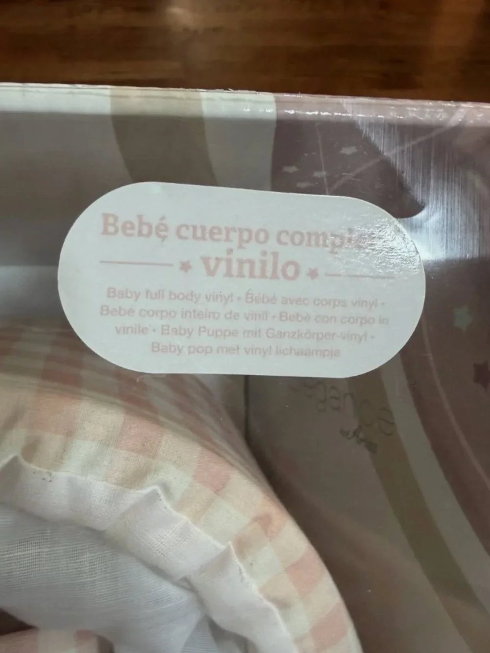 Arias Elegance Baby Doll In Carrier Made In Spain Full Vinyl Body Pacifier -New!